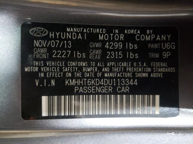 Photo 9 VIN: KMHHT6KD4DU113344 - HYUNDAI GENESIS CO 