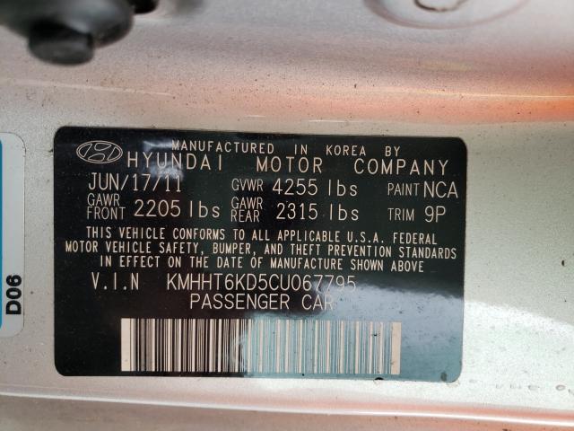 Photo 9 VIN: KMHHT6KD5CU067795 - HYUNDAI GENESIS CO 