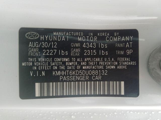 Photo 9 VIN: KMHHT6KD5DU088132 - HYUNDAI GENESIS CO 