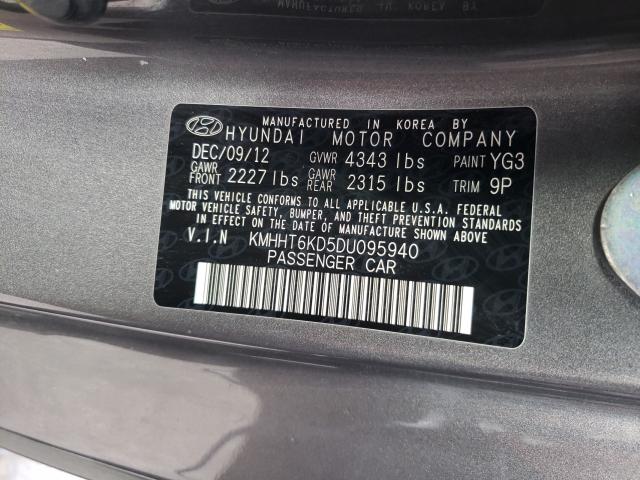 Photo 9 VIN: KMHHT6KD5DU095940 - HYUNDAI GENESIS CO 