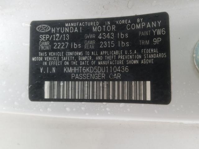 Photo 9 VIN: KMHHT6KD5DU110436 - HYUNDAI GENESIS CO 