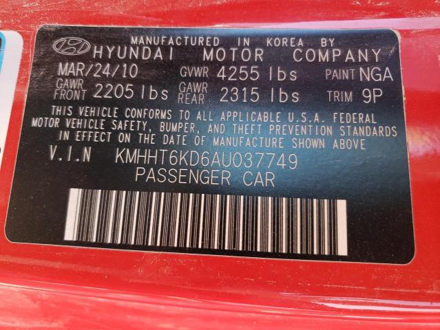 Photo 9 VIN: KMHHT6KD6AU037749 - HYUNDAI GENESIS CO 