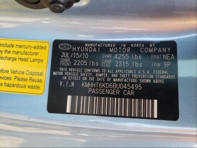 Photo 9 VIN: KMHHT6KD6BU045495 - HYUNDAI GENESIS CO 