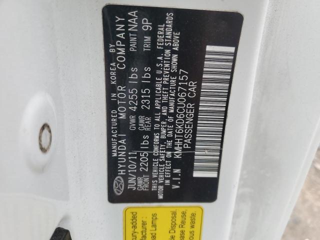 Photo 11 VIN: KMHHT6KD6CU067157 - HYUNDAI GENESIS CO 