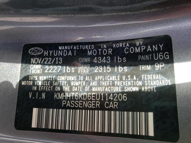 Photo 9 VIN: KMHHT6KD6EU114206 - HYUNDAI GENESIS CO 