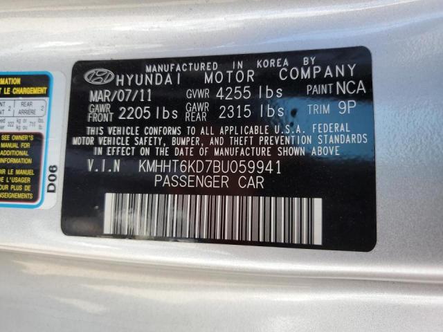 Photo 9 VIN: KMHHT6KD7BU059941 - HYUNDAI GENESIS CO 