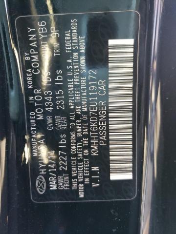 Photo 9 VIN: KMHHT6KD7EU119172 - HYUNDAI GENESIS CO 