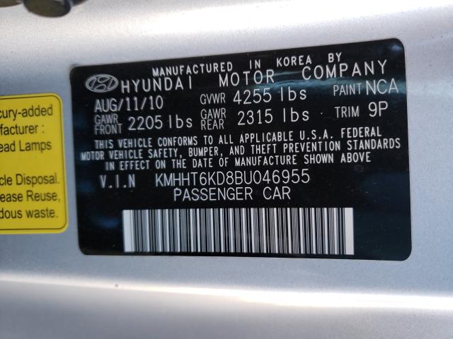 Photo 9 VIN: KMHHT6KD8BU046955 - HYUNDAI GENESIS CO 