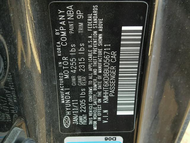 Photo 9 VIN: KMHHT6KD8BU056711 - HYUNDAI GENESIS CO 