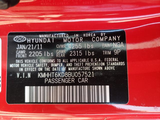 Photo 9 VIN: KMHHT6KD8BU057521 - HYUNDAI GENESIS CO 