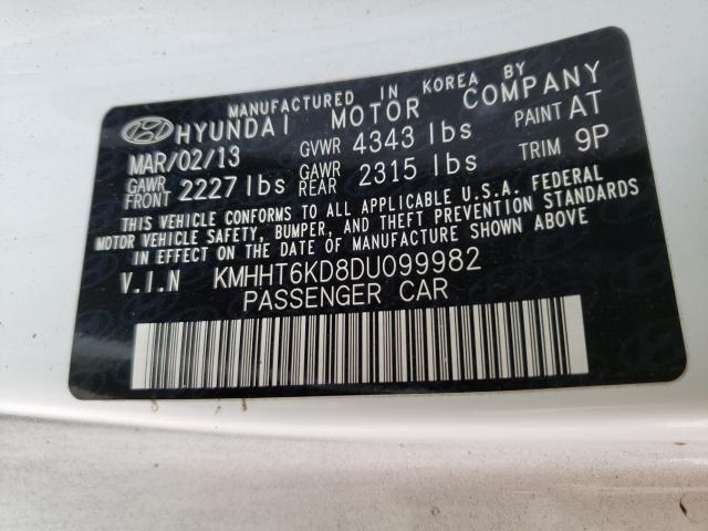 Photo 9 VIN: KMHHT6KD8DU099982 - HYUNDAI GENESIS CO 