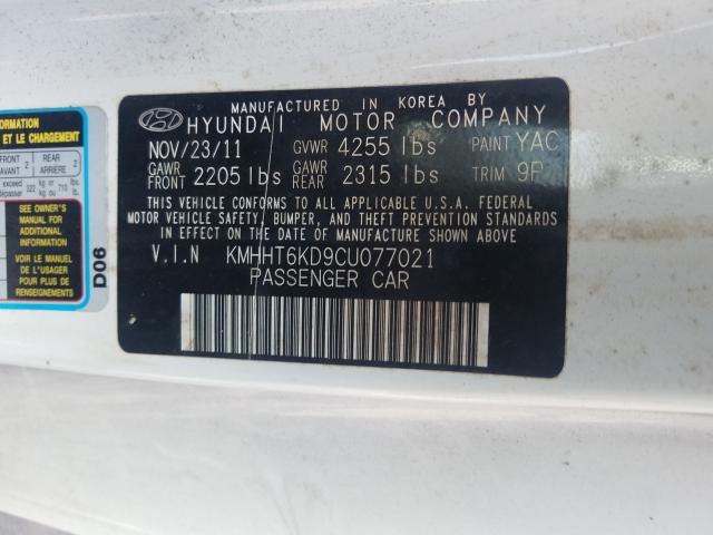 Photo 9 VIN: KMHHT6KD9CU077021 - HYUNDAI GENESIS CO 