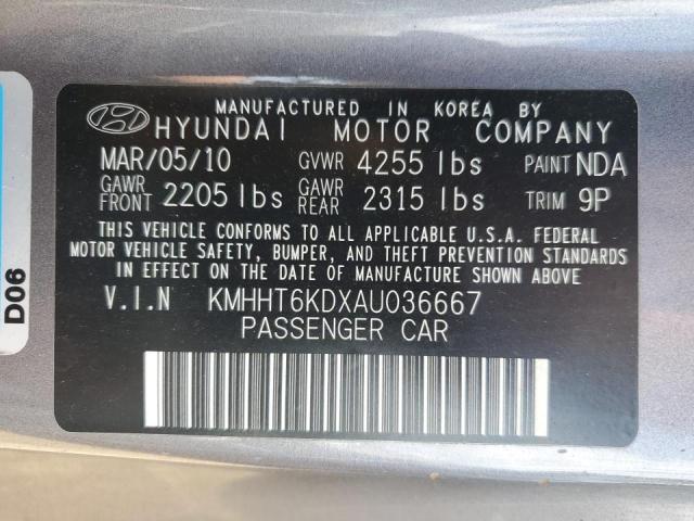 Photo 9 VIN: KMHHT6KDXAU036667 - HYUNDAI GENESIS CO 