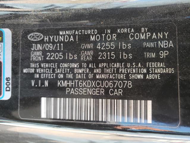 Photo 9 VIN: KMHHT6KDXCU067078 - HYUNDAI GENESIS CO 