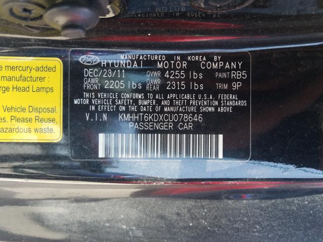 Photo 9 VIN: KMHHT6KDXCU078646 - HYUNDAI GENESIS 