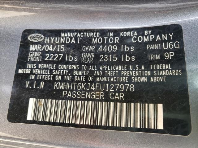 Photo 9 VIN: KMHHT6KJ4FU127978 - HYUNDAI GENESIS CO 