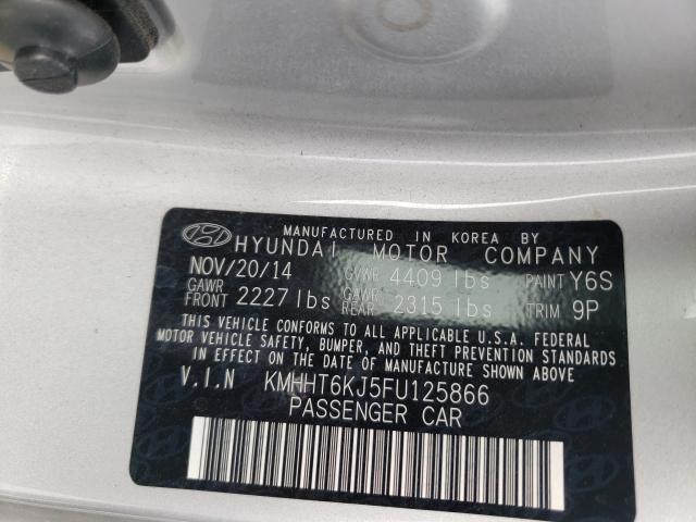 Photo 9 VIN: KMHHT6KJ5FU125866 - HYUNDAI GENESIS CO 