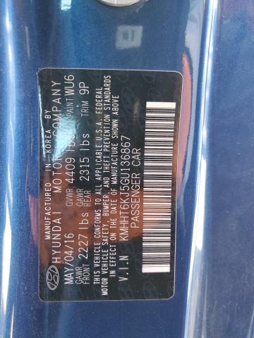 Photo 9 VIN: KMHHT6KJ5GU136867 - HYUNDAI GENESIS CO 