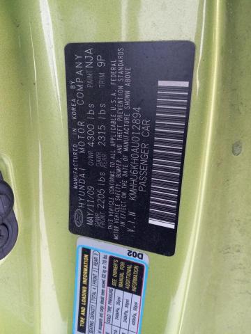 Photo 11 VIN: KMHHU6KH0AU012894 - HYUNDAI GENESIS CO 