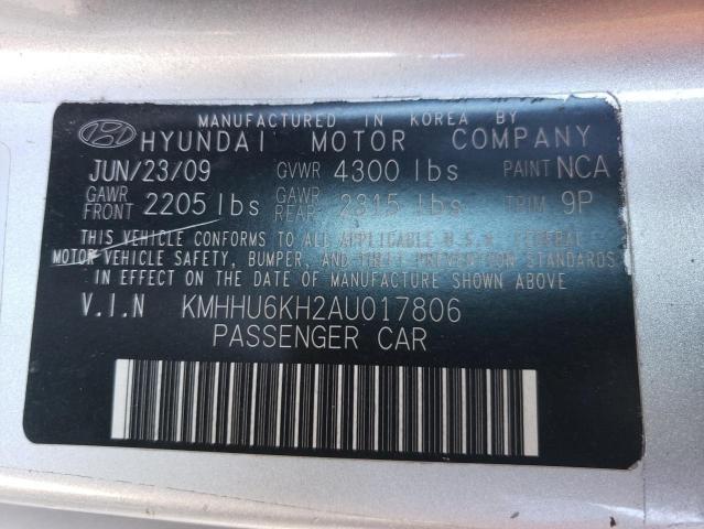 Photo 12 VIN: KMHHU6KH2AU017806 - HYUNDAI GENESIS CO 