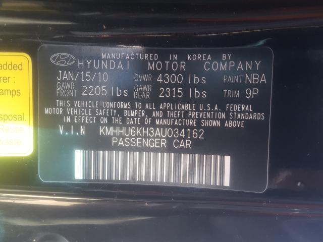 Photo 9 VIN: KMHHU6KH3AU034162 - HYUNDAI GENESIS CO 