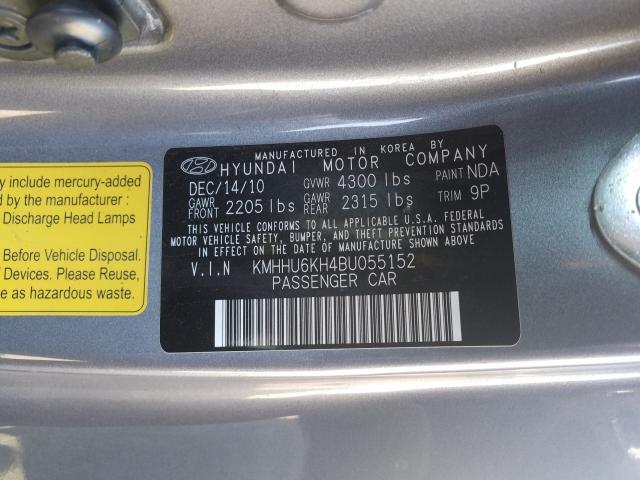 Photo 9 VIN: KMHHU6KH4BU055152 - HYUNDAI GENESIS CO 