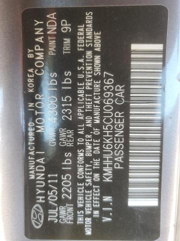 Photo 12 VIN: KMHHU6KH5CU069367 - HYUNDAI GENESIS CO 