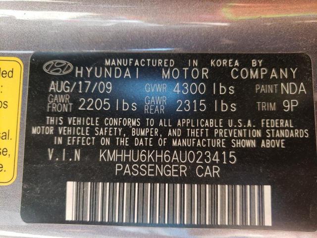 Photo 9 VIN: KMHHU6KH6AU023415 - HYUNDAI GENESIS CO 