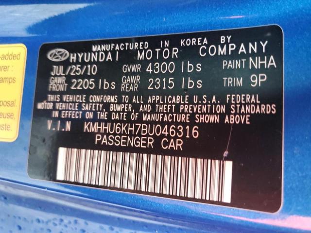 Photo 9 VIN: KMHHU6KH7BU046316 - HYUNDAI GENESIS CO 