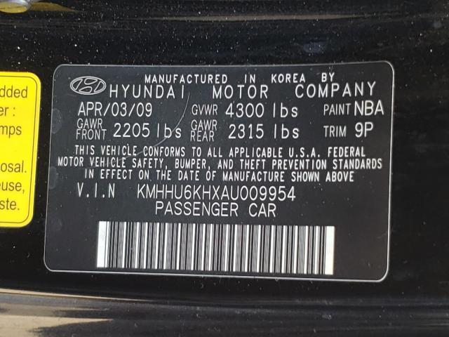 Photo 9 VIN: KMHHU6KHXAU009954 - HYUNDAI GENESIS CO 