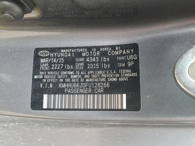 Photo 9 VIN: KMHHU6KJ0FU128266 - HYUNDAI GENESIS CO 