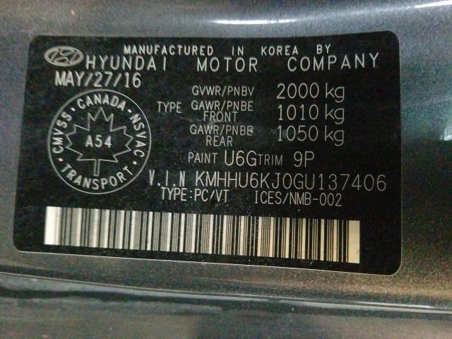 Photo 9 VIN: KMHHU6KJ0GU137406 - HYUNDAI GENESIS CO 