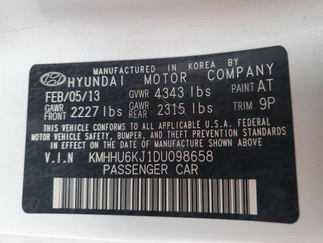 Photo 11 VIN: KMHHU6KJ1DU098658 - HYUNDAI GENESIS 