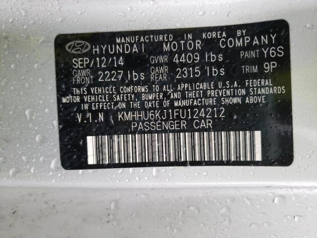 Photo 9 VIN: KMHHU6KJ1FU124212 - HYUNDAI GENESIS CO 