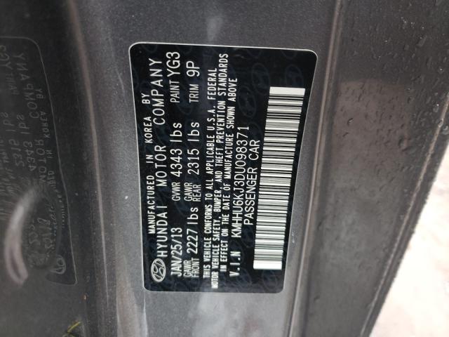 Photo 9 VIN: KMHHU6KJ3DU098371 - HYUNDAI GENESIS CO 