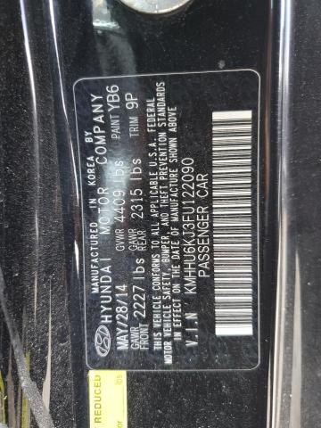 Photo 11 VIN: KMHHU6KJ3FU122090 - HYUNDAI GENESIS CO 