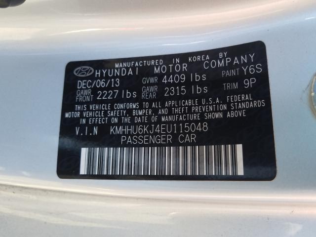 Photo 9 VIN: KMHHU6KJ4EU115048 - HYUNDAI GENESIS CO 