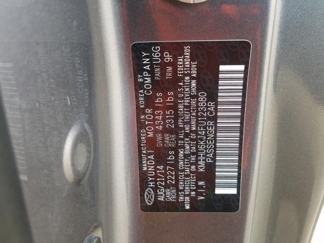 Photo 9 VIN: KMHHU6KJ4FU123880 - HYUNDAI GENESIS CO 