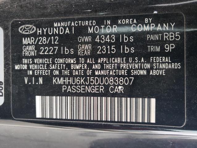 Photo 11 VIN: KMHHU6KJ5DU083807 - HYUNDAI GENESIS 