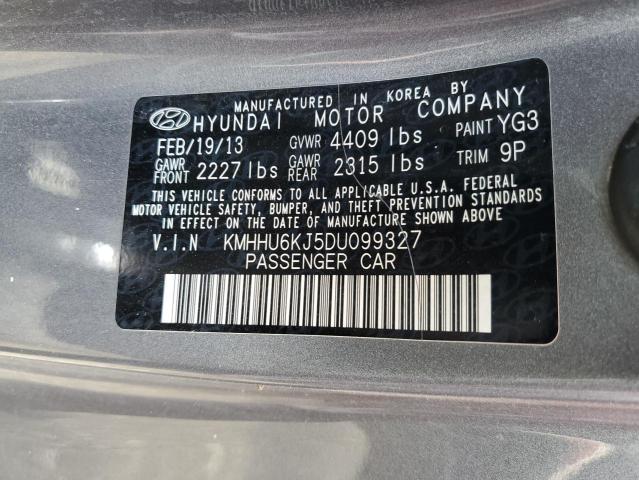 Photo 9 VIN: KMHHU6KJ5DU099327 - HYUNDAI GENESIS CO 