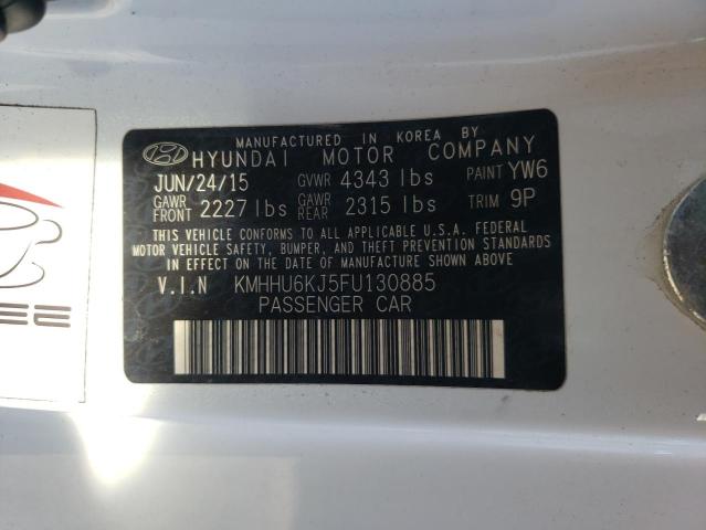 Photo 12 VIN: KMHHU6KJ5FU130885 - HYUNDAI GENESIS CO 