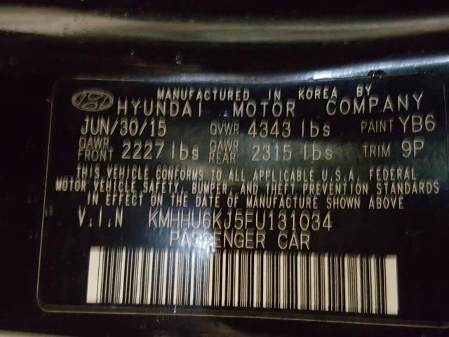 Photo 9 VIN: KMHHU6KJ5FU131034 - HYUNDAI GENESIS CO 