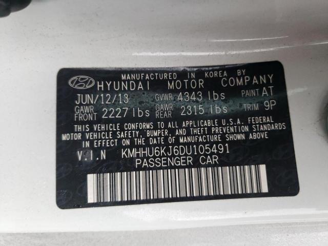 Photo 9 VIN: KMHHU6KJ6DU105491 - HYUNDAI GENESIS CO 