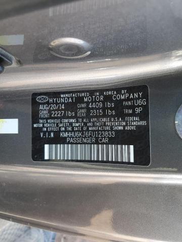 Photo 9 VIN: KMHHU6KJ6FU123833 - HYUNDAI GENESIS CO 