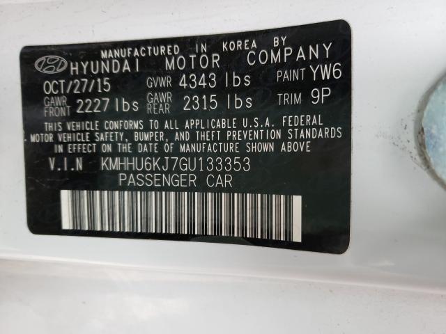 Photo 9 VIN: KMHHU6KJ7GU133353 - HYUNDAI GENESIS CO 