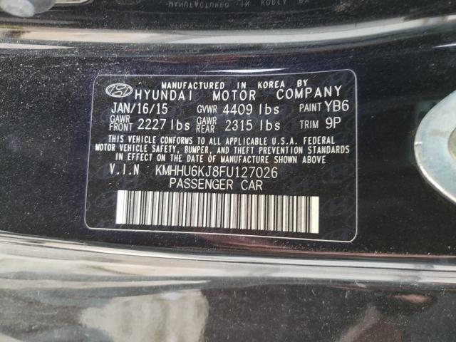 Photo 9 VIN: KMHHU6KJ8FU127026 - HYUNDAI GENESIS CO 