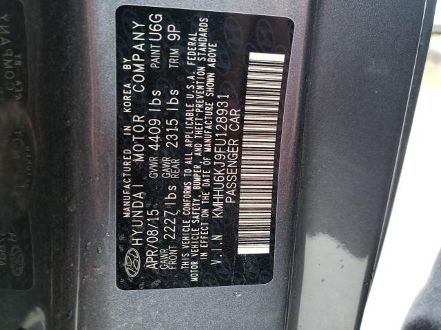 Photo 12 VIN: KMHHU6KJ9FU128931 - HYUNDAI GENESIS CO 