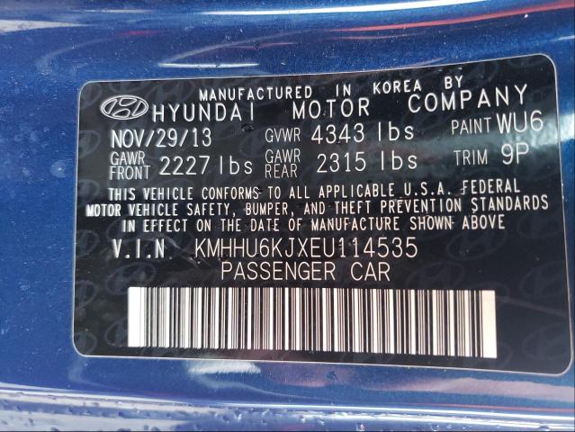 Photo 9 VIN: KMHHU6KJXEU114535 - HYUNDAI GENESIS CO 