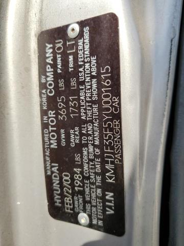 Photo 11 VIN: KMHJF35F5YU001615 - HYUNDAI ELANTRA 