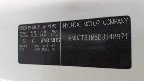 Photo 1 VIN: KMHJT81B5BU148971 - HYUNDAI TUCSON 